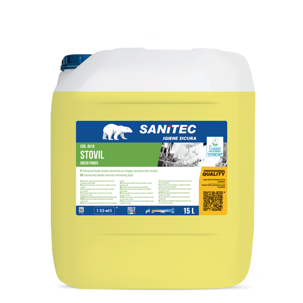 Detergente lavastoviglie Stovil Green Power ecologico professionale 15lt