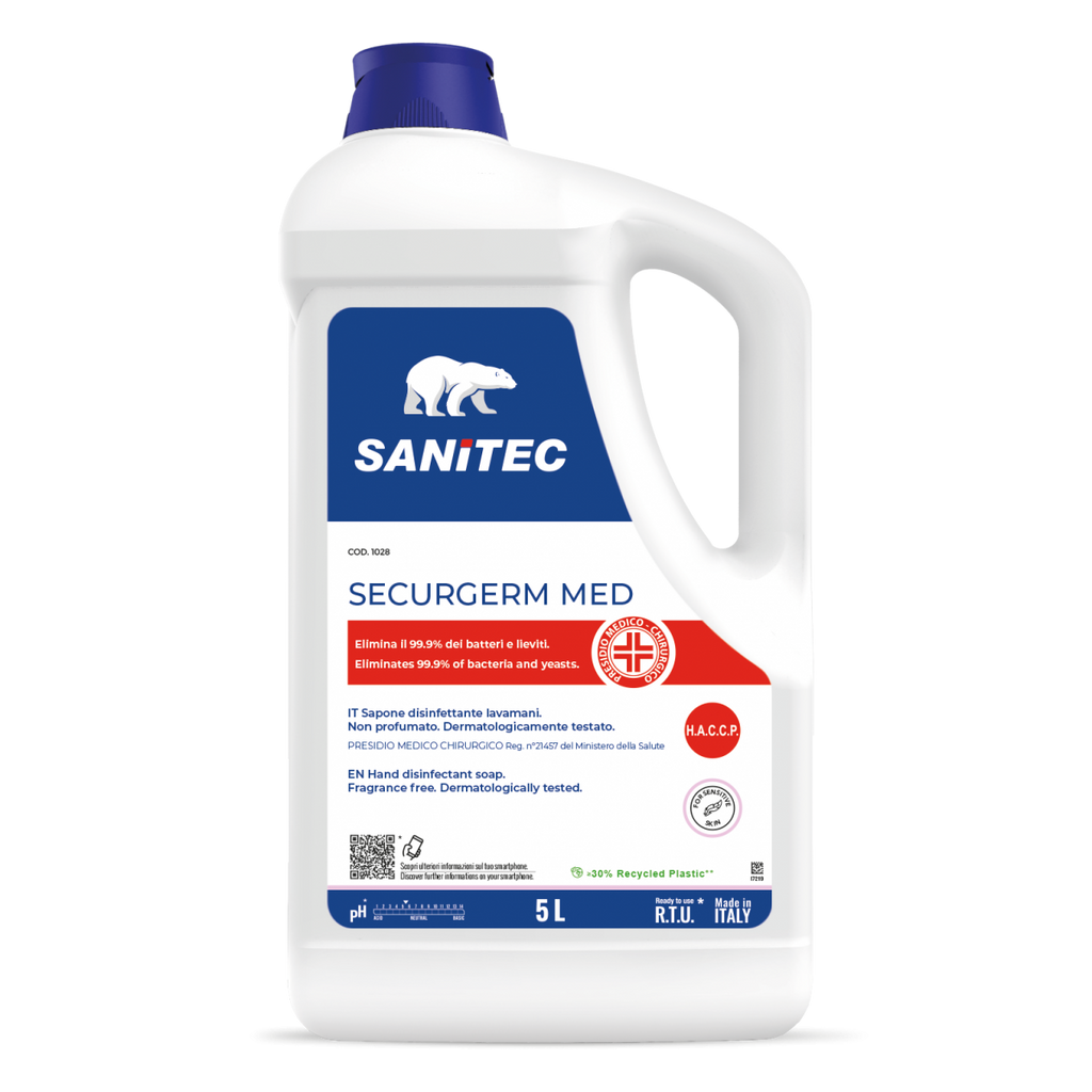 SECURGERM MED - Sapone Disinfettante Lavamani Professionale SANITEC