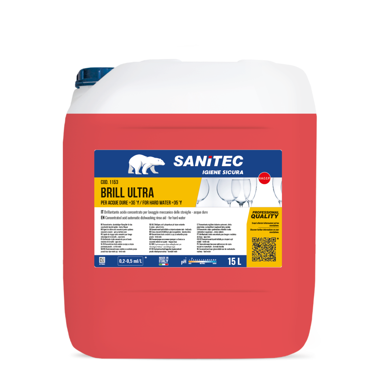 BRILL ULTRA Brillantante acque calcaree Sanitec