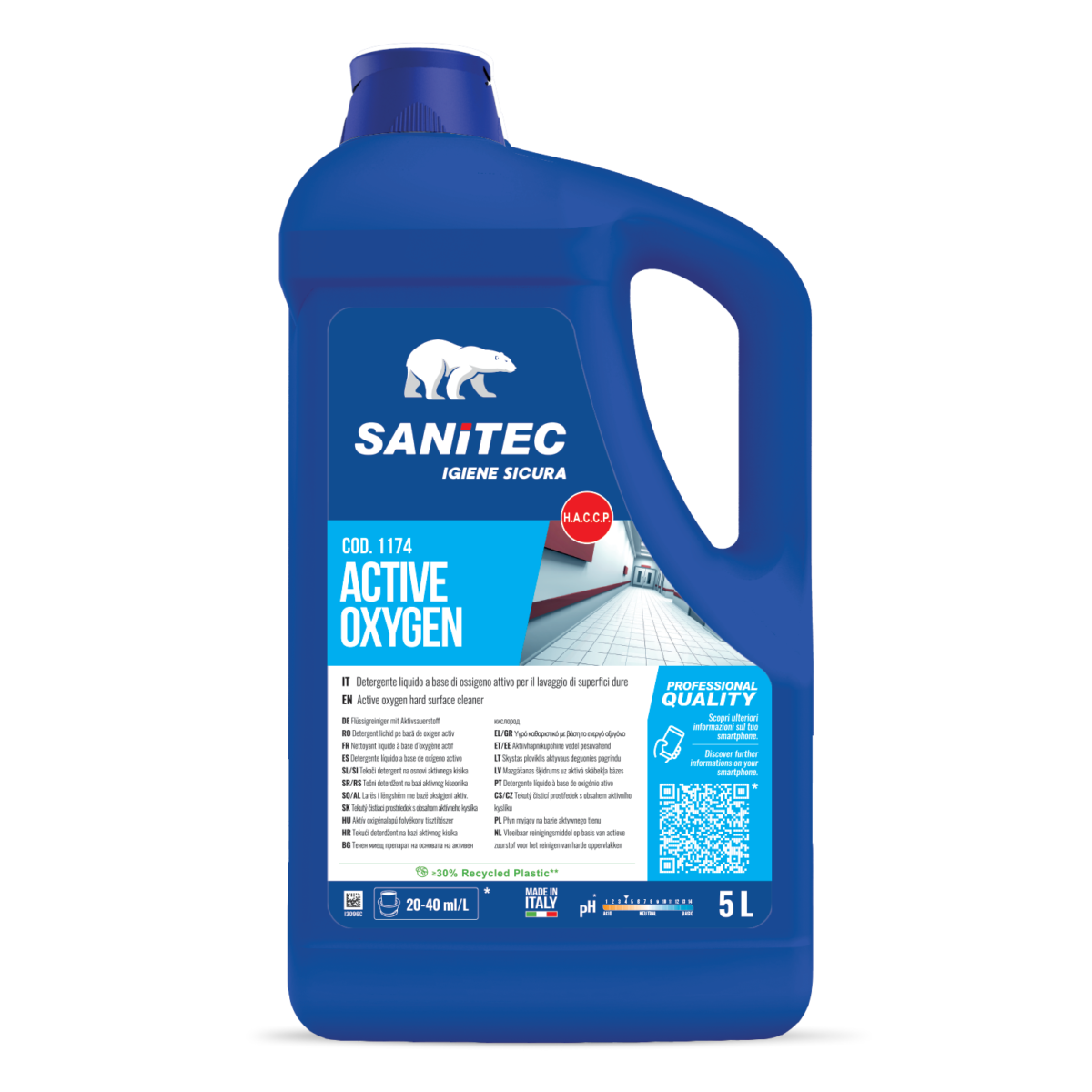 Active Oxygen – Sbiancante Concentrato a Ossigeno Attivo 5L