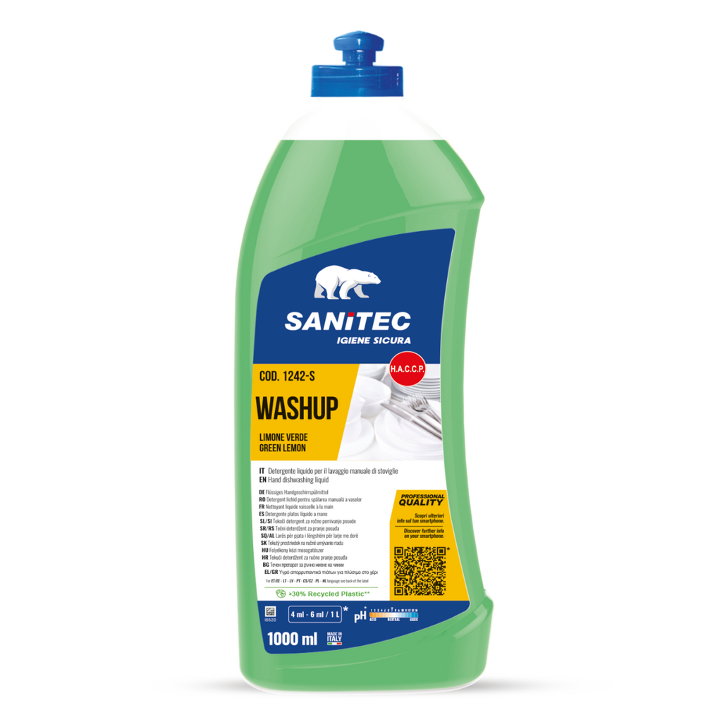Wash Up Limone Verde – Detersivo Piatti Manuale Professionale