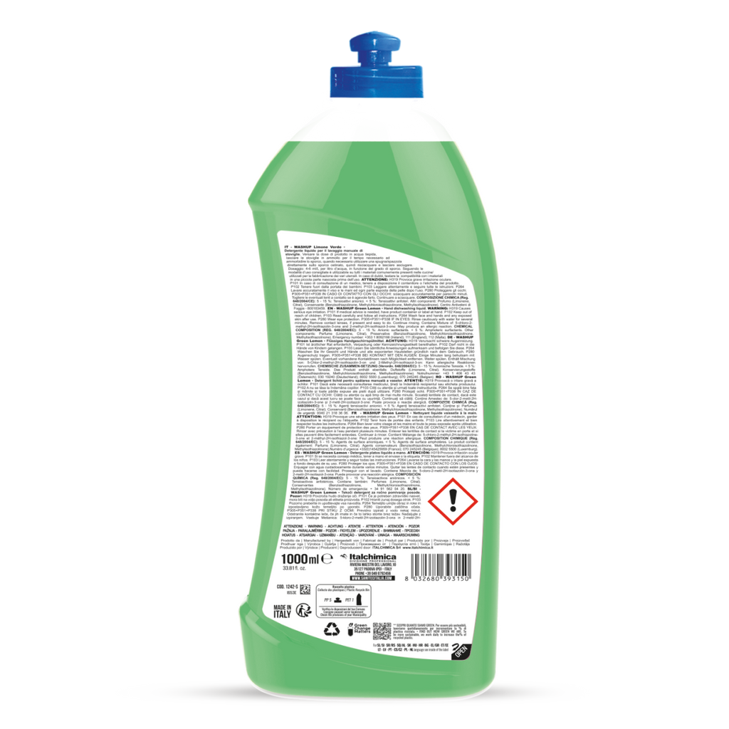 Wash Up Limone Verde – Detersivo Piatti Manuale Professionale