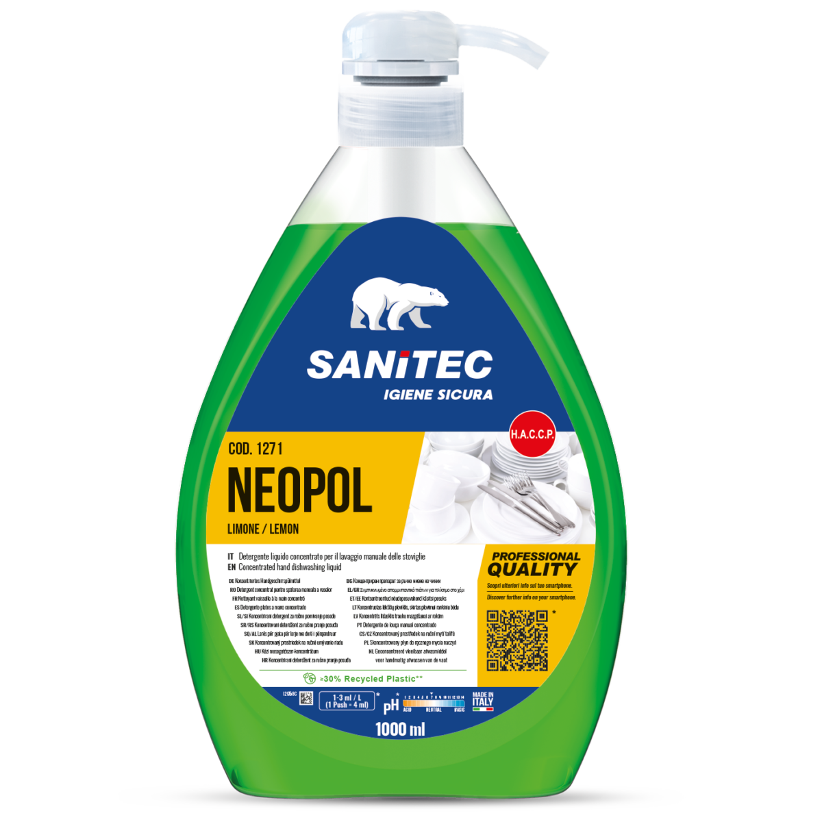 Neopol Limone – Detersivo Piatti Manuale Profumo Limone