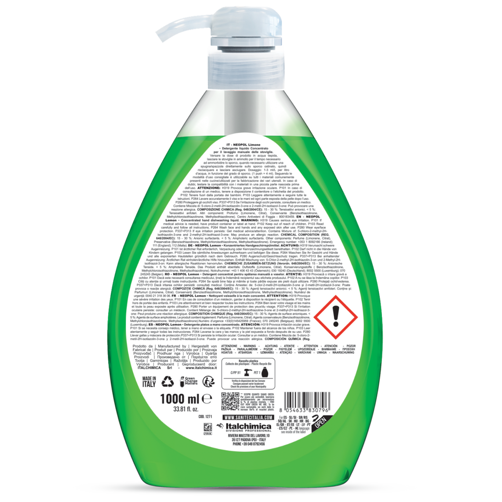 Neopol Limone – Detersivo Piatti Manuale Profumo Limone