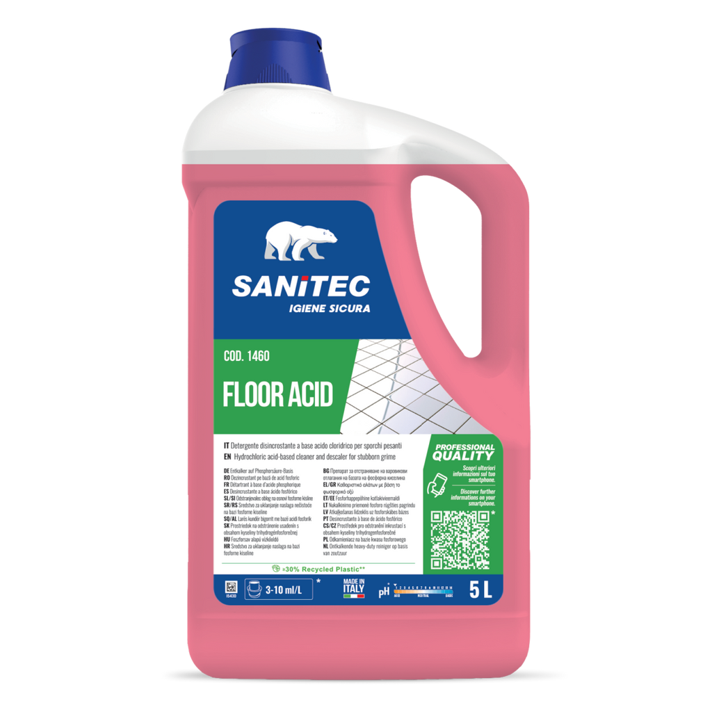 FLOOR ACID SANITEC - Detergente Acido Pavimenti 5L