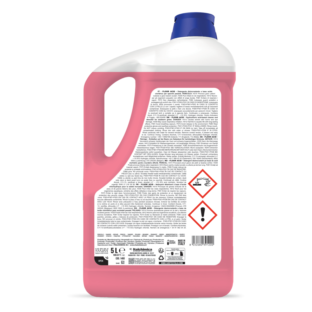 FLOOR ACID SANITEC - Detergente Acido Pavimenti 5L