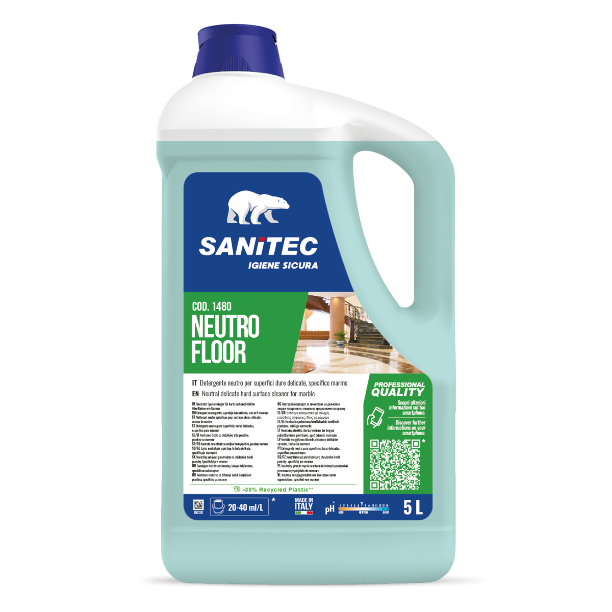 Neutro Floor – Detergente Neutro per Pavimenti Delicati e con Cera