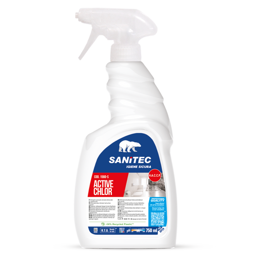Disinfettante ipoclorito Active Chlor SANITEC per superfici 750ml