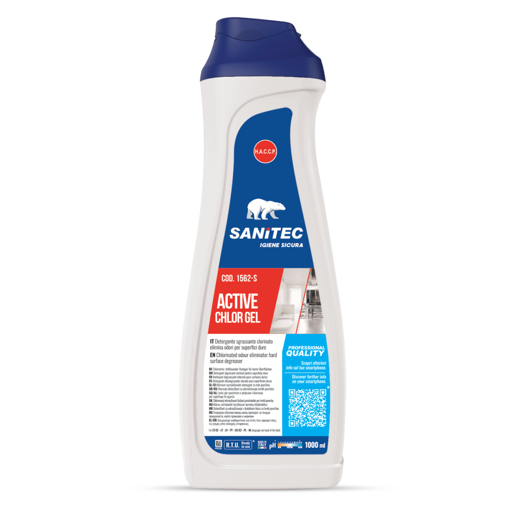 Disinfettante ipoclorito Active Chlor SANITEC per superfici 1lt