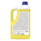 Retro flacone sgrassatore SANITEC con ingredienti e modalità d'uso LIMONE 5LT