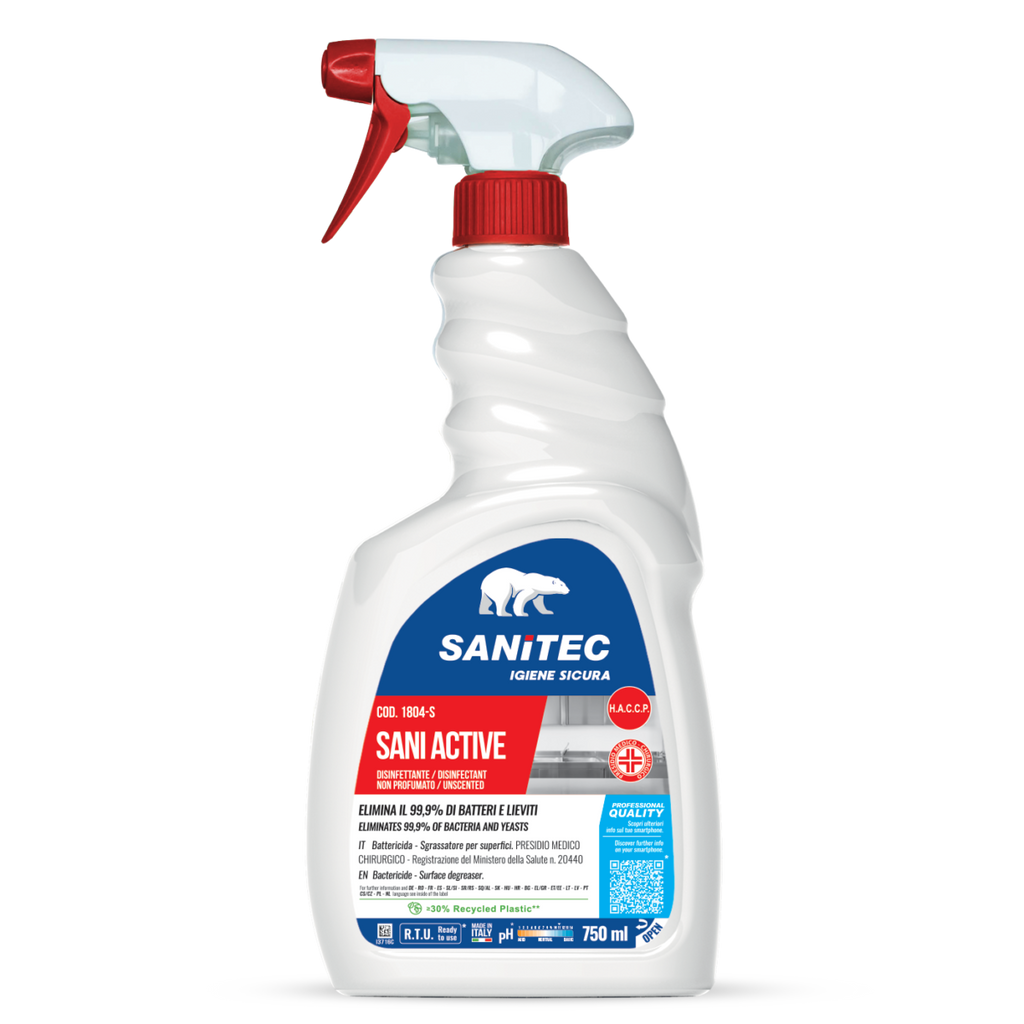 Sgrassatore battericida lieviticida Sani Active SANITEC PMC presidio medico chirurgico