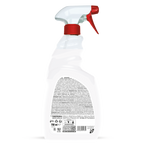Retro flacone sgrassatore SANITEC con ingredienti e modalità d'uso MARSIGLIA 750ML