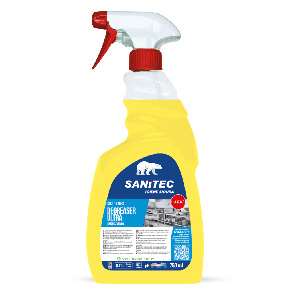 Flacone sgrassatore SANITEC degreaser professionale LIMONE