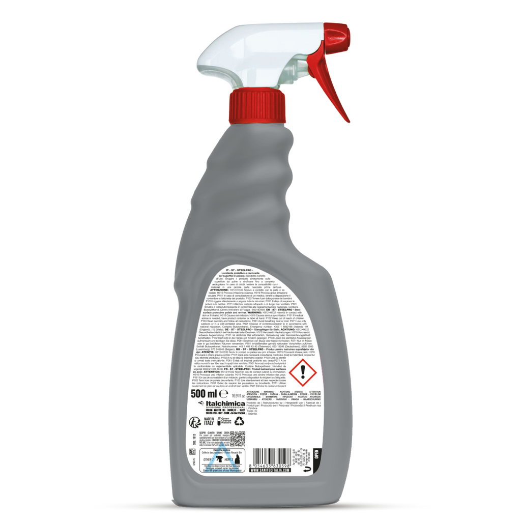 S7 SteelPro – Lucidante Professionale per Acciaio e Metalli