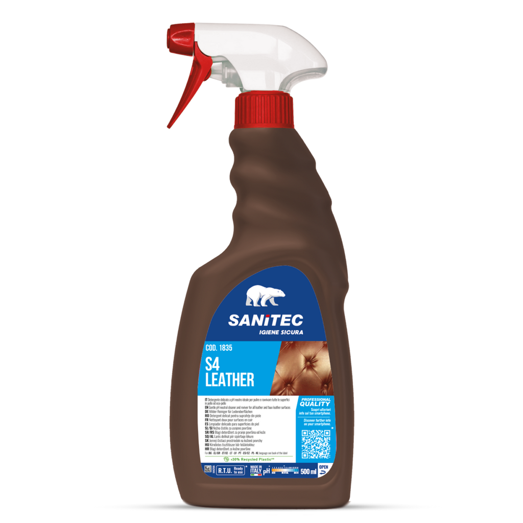 S4 Leather – Detergente Specifico per Superfici in Pelle