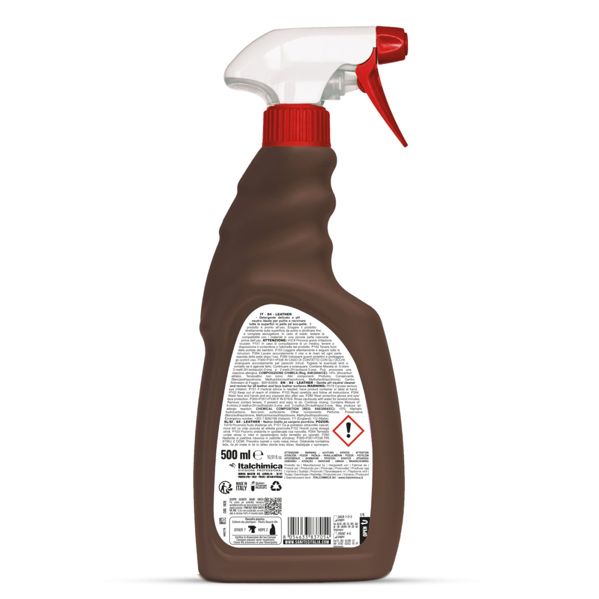 S4 Leather – Detergente Specifico per Superfici in Pelle