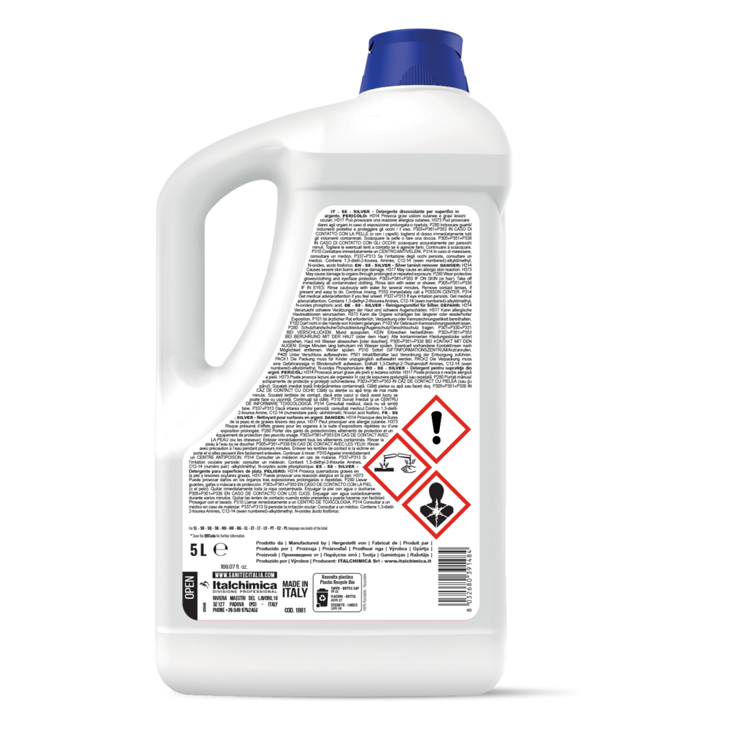 S8 Silver – Detergente Disossidante per Argento e Metalli Preziosi
