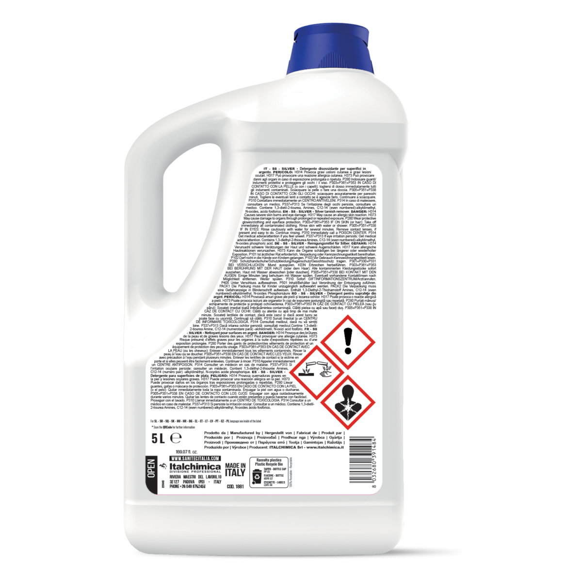 S8 Silver – Detergente Disossidante per Argento e Metalli Preziosi