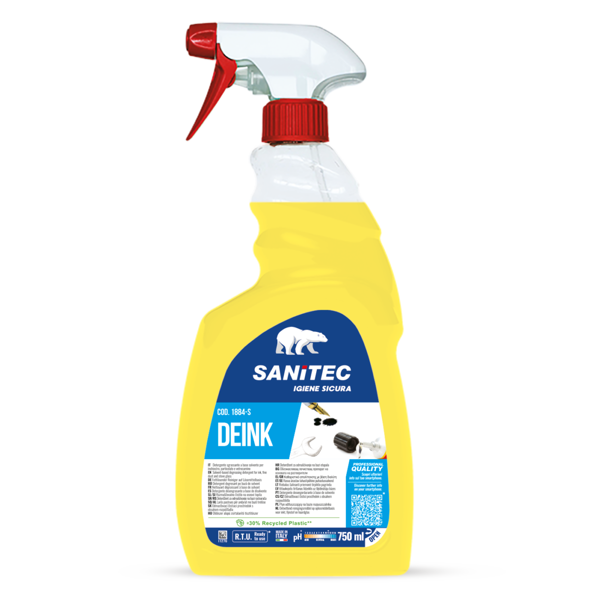 DEINK SANITEC - Detergente Sgrassante Solvente Inchiostro
