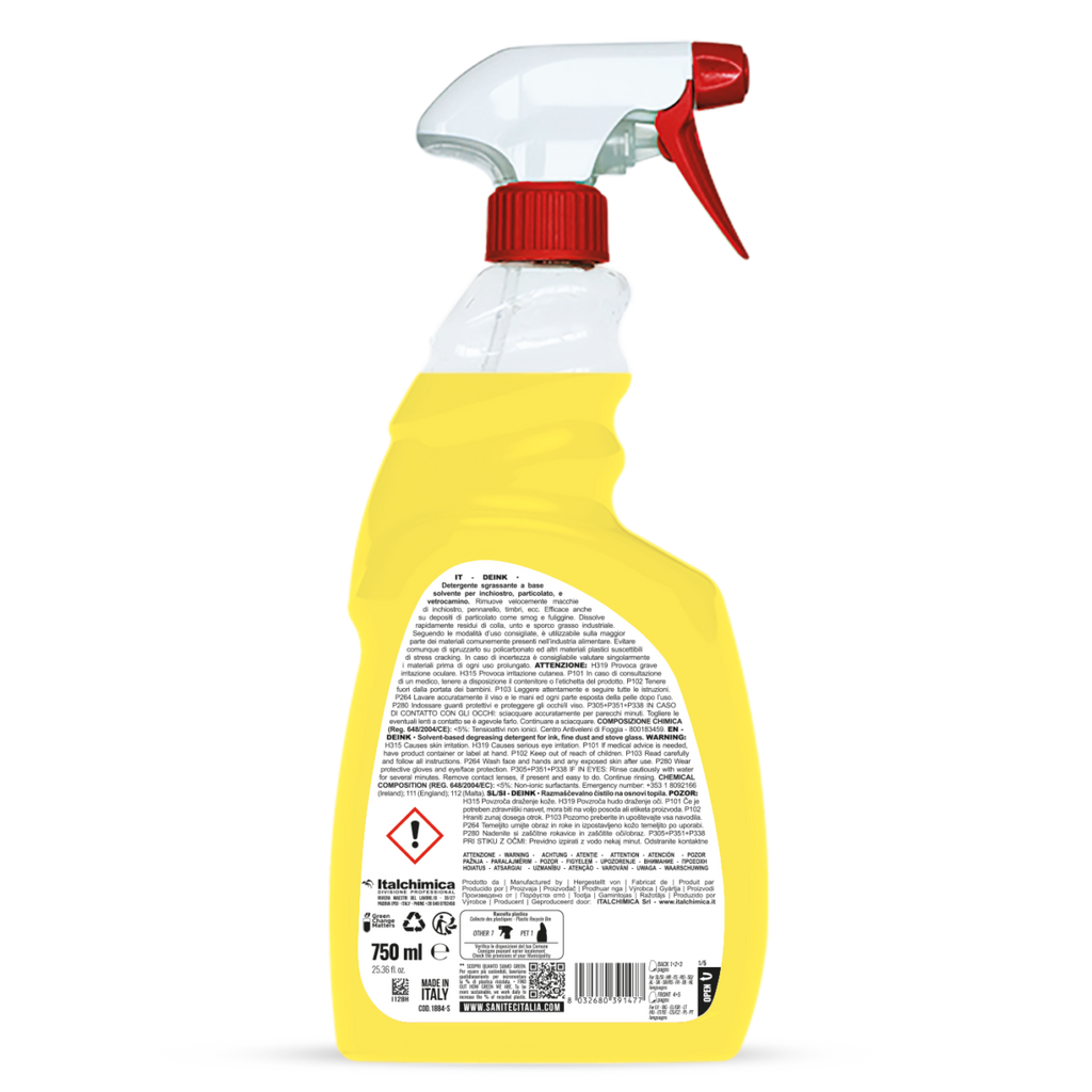 DEINK SANITEC - Detergente Sgrassante Solvente Inchiostro