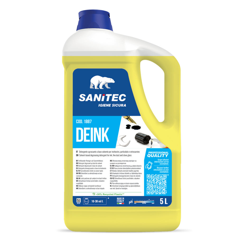 DEINK SANITEC - Detergente Sgrassante Solvente Inchiostro