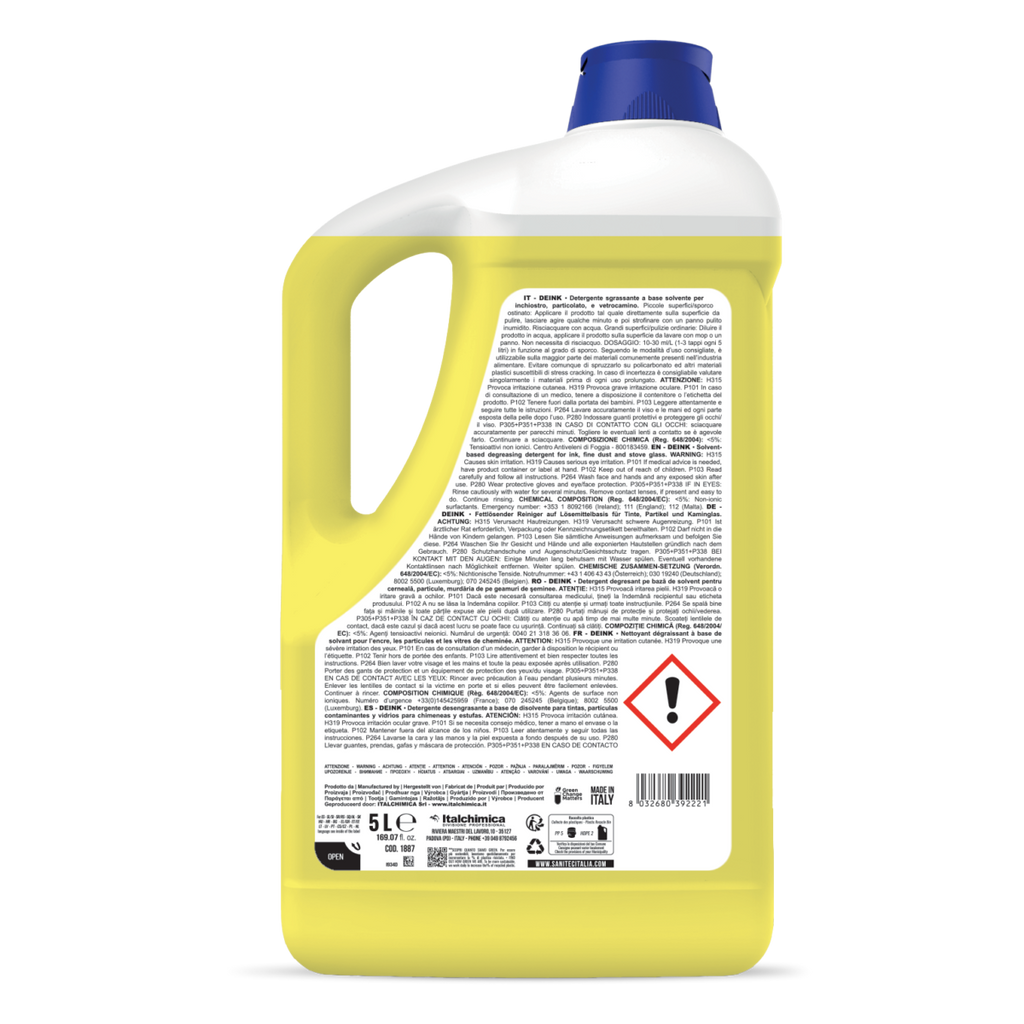 DEINK SANITEC - Detergente Sgrassante Solvente Inchiostro