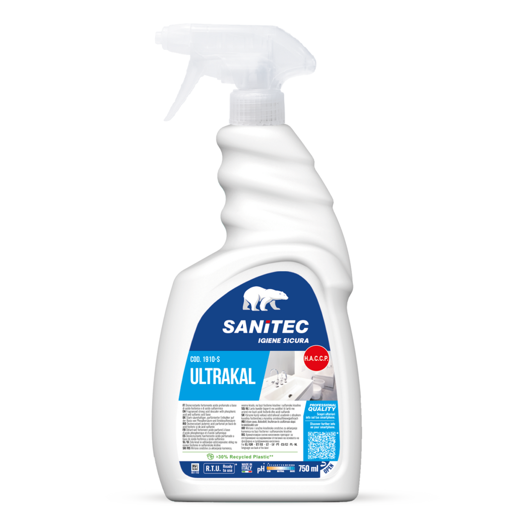 Ultrakal – Anticalcare Spray Rapido per Bagni e Superfici
