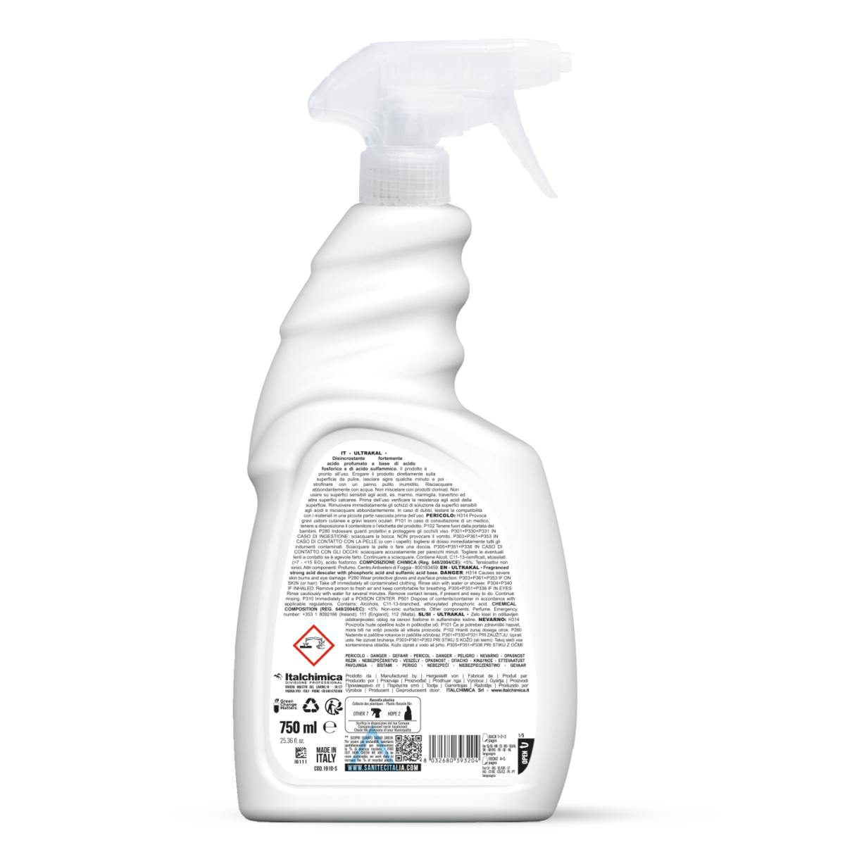 Ultrakal – Anticalcare Spray Rapido per Bagni e Superfici