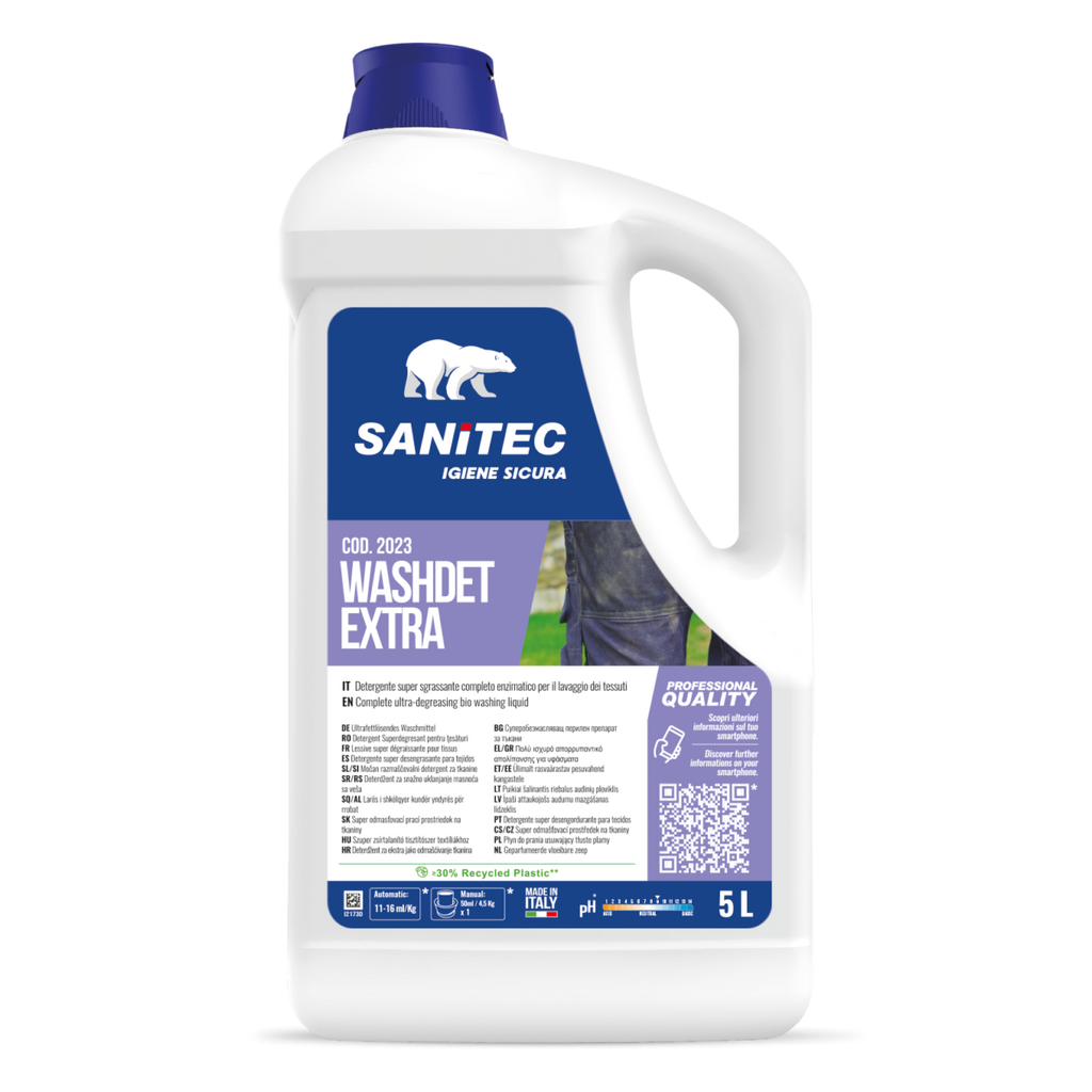 WASHDET SANITEC - Detergente Enzimatico Bucato Professionale