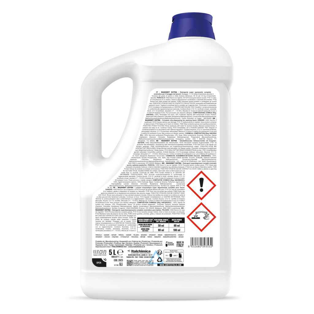 WASHDET SANITEC - Detergente Enzimatico Bucato Professionale