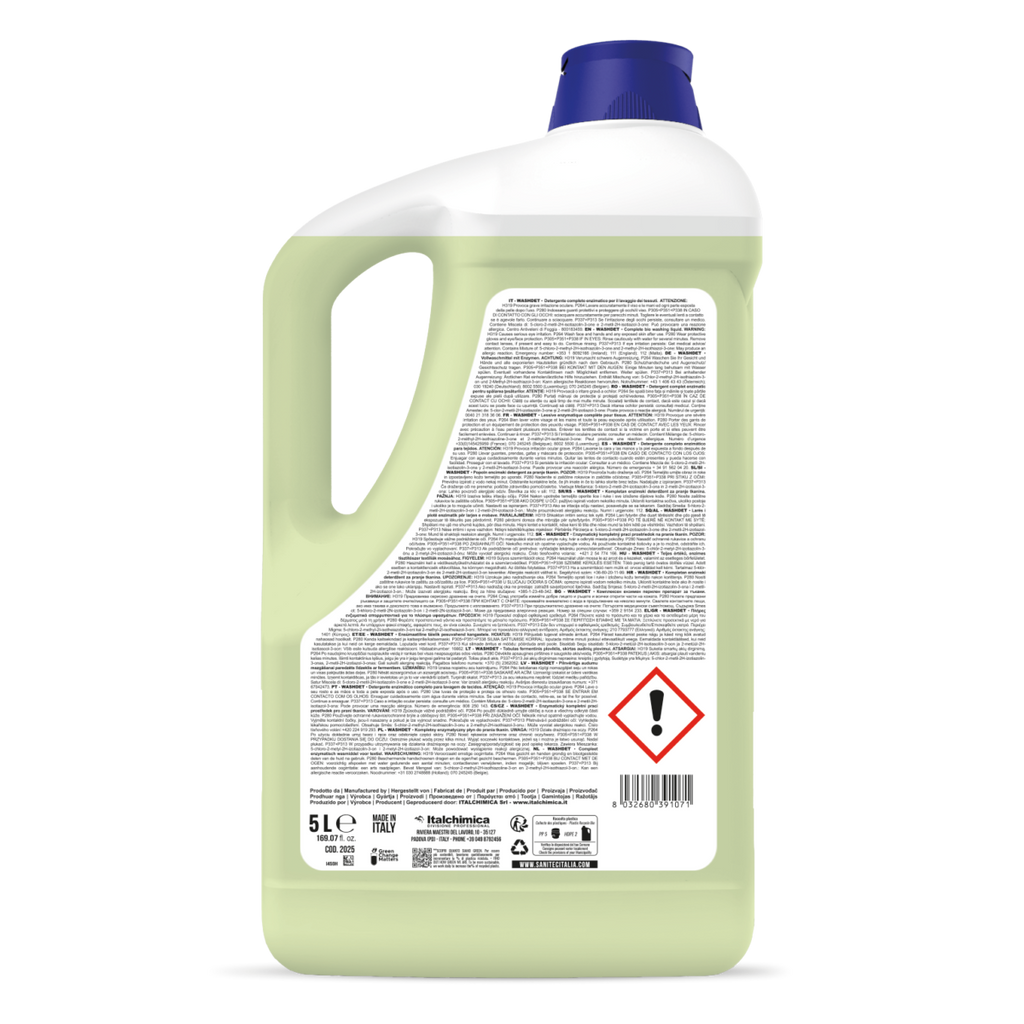 WASHDET SANITEC - Detergente Enzimatico Bucato Professionale