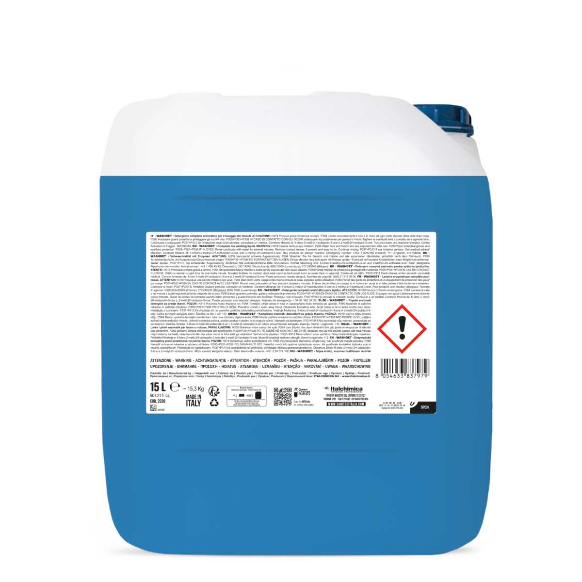 WASHDET SANITEC - Detergente Enzimatico Bucato Professionale