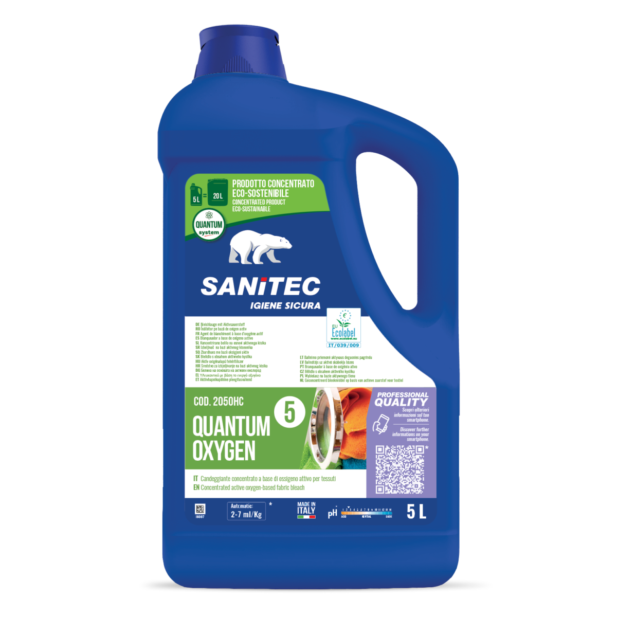 QUANTUM SANITEC - Sistema Detergenti Lavanderia Professionale