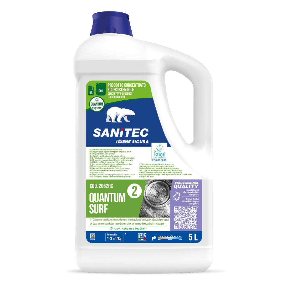 QUANTUM SANITEC - Sistema Detergenti Lavanderia Professionale