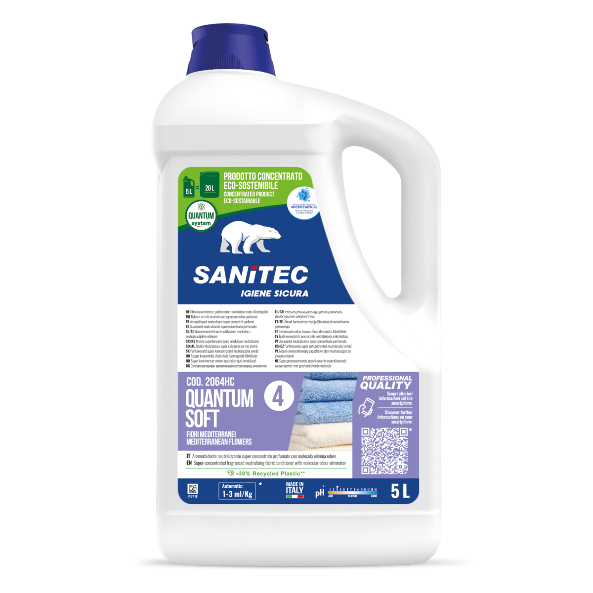 QUANTUM SANITEC - Sistema Detergenti Lavanderia Professionale