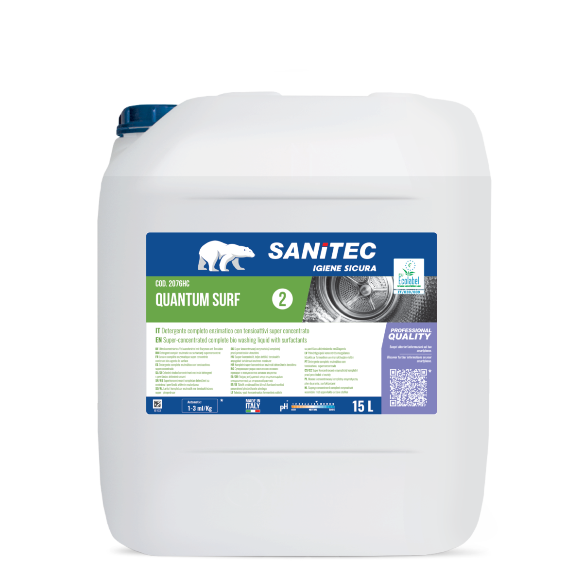 QUANTUM SANITEC - Sistema Detergenti Lavanderia Professionale