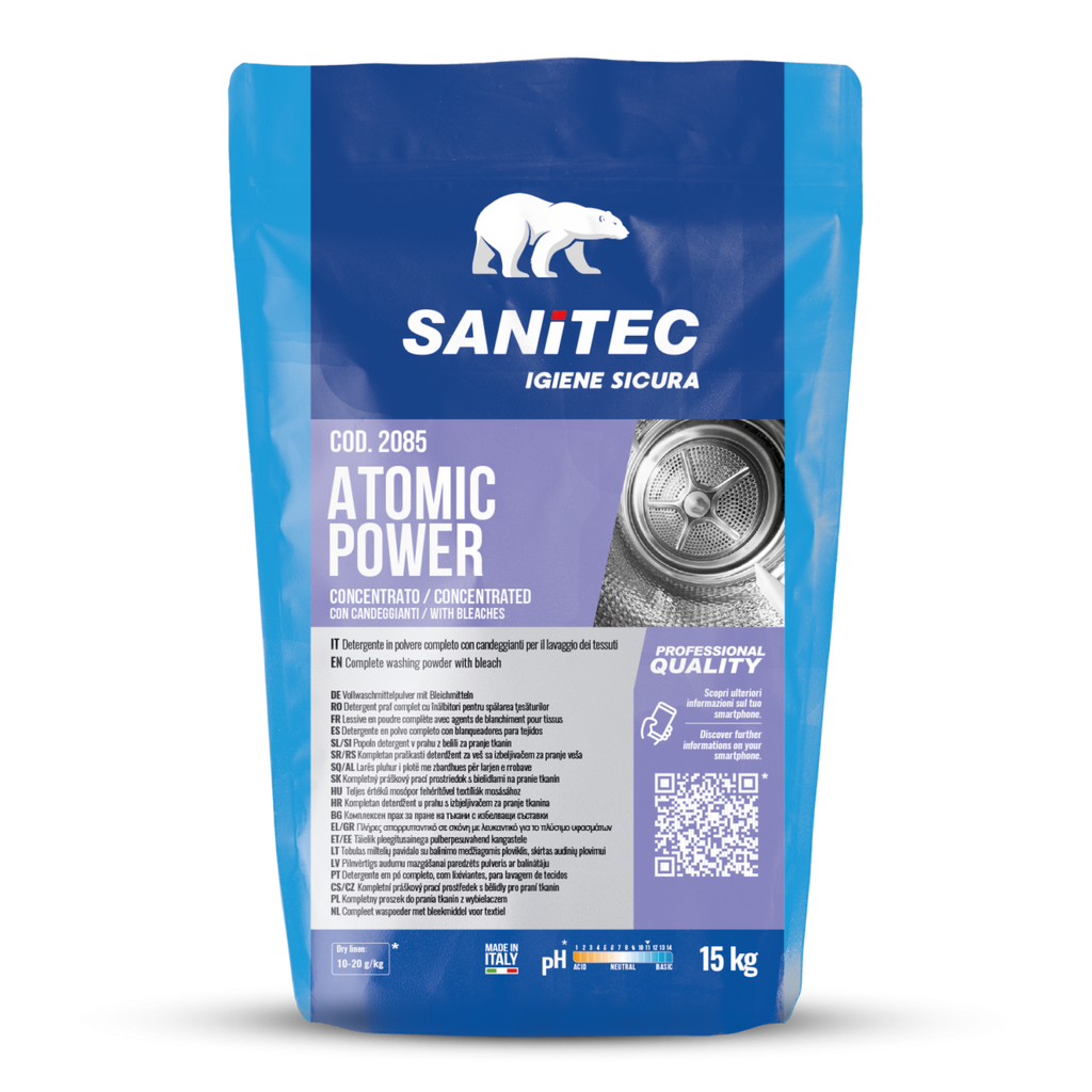 ATOMIC POWER - Detergente lavatrice in polvere  SANITEC