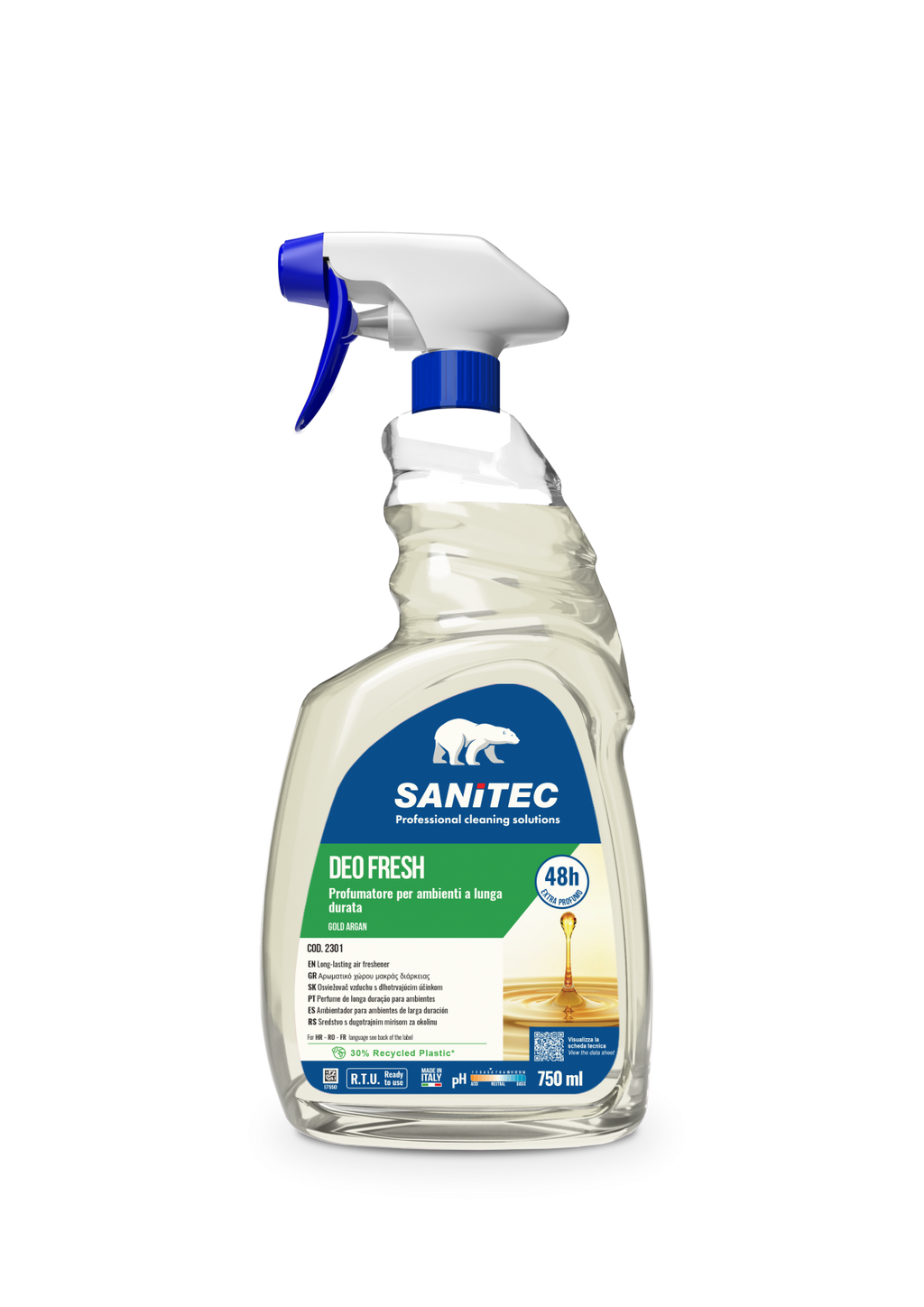 DEO FRESH SANITEC - Deodorante Ambienti Professionale 750ml
