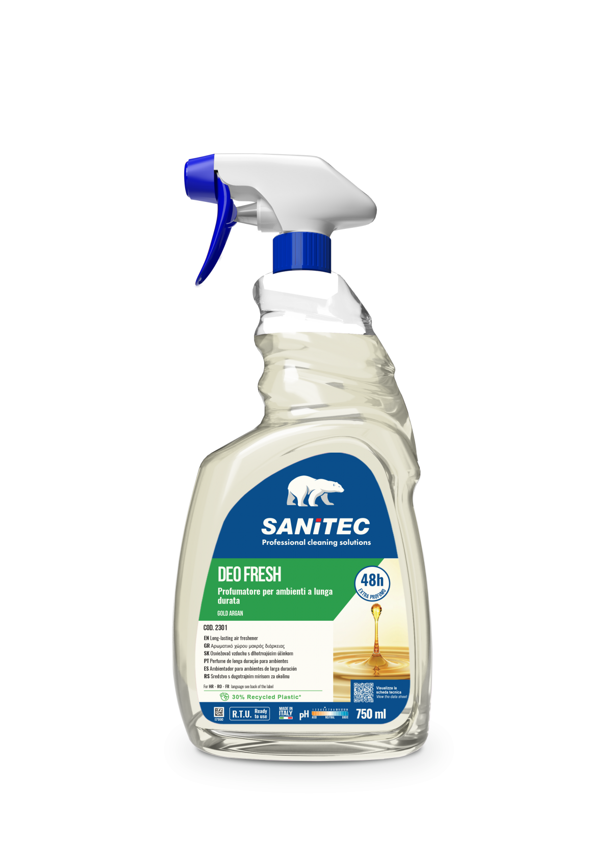 DEO FRESH SANITEC - Deodorante Ambienti Professionale 750ml