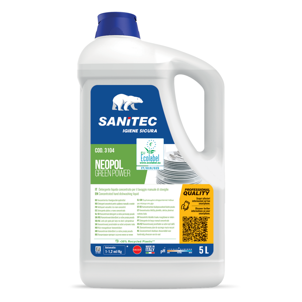 Neopol Green Power – Detersivo Piatti Manuale Ecolabel