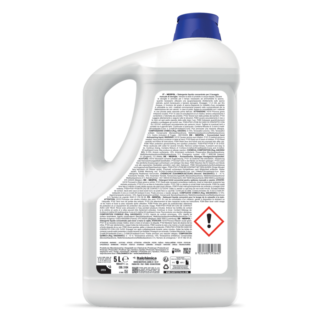 Neopol Green Power – Detersivo Piatti Manuale Ecolabel