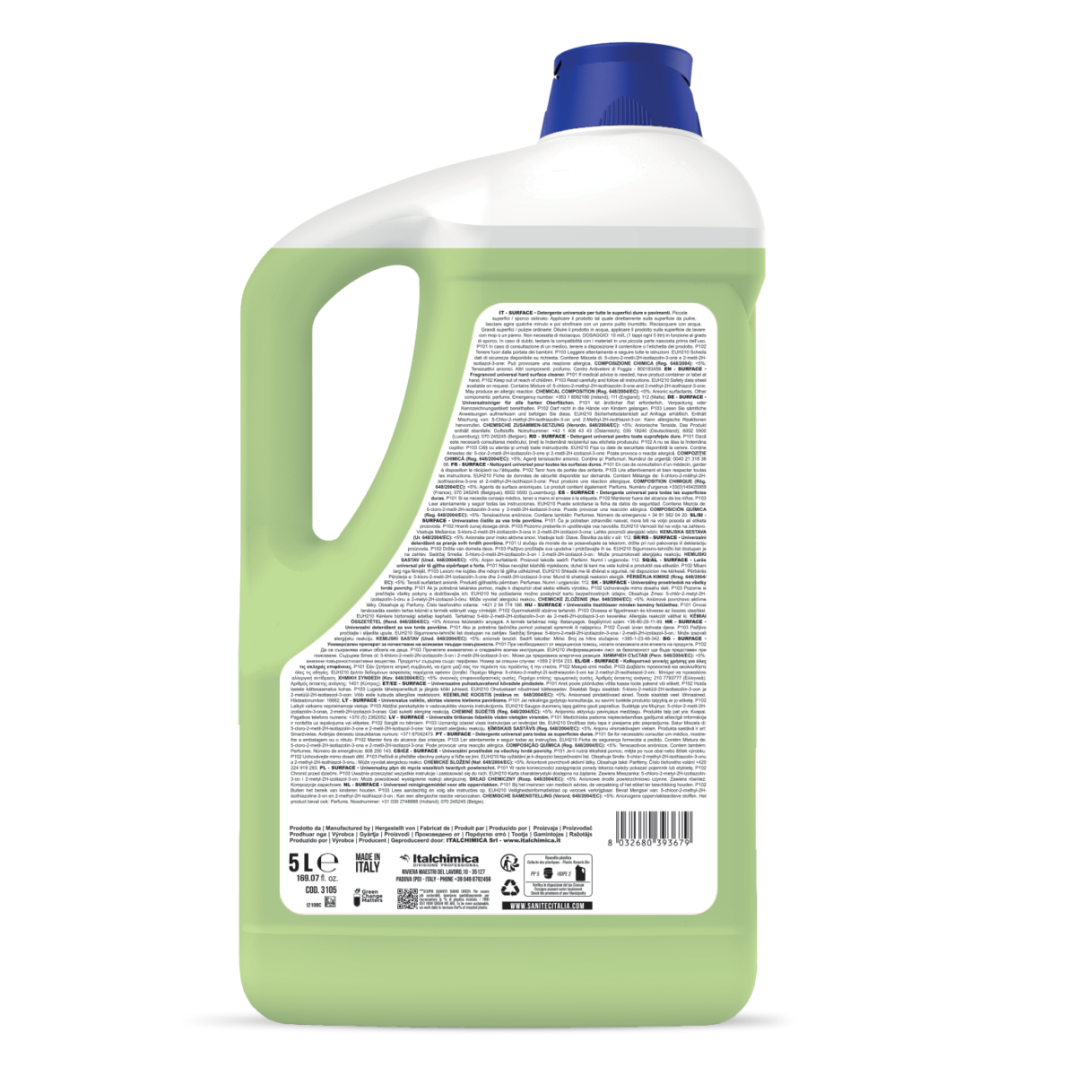 Surface Green Power – Detergente Pavimenti Ecolabel Universale