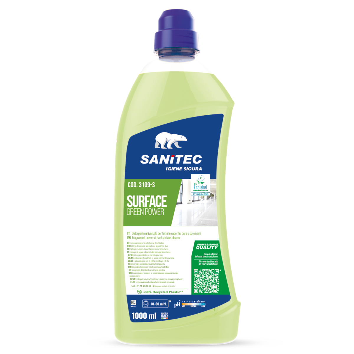 Surface Green Power – Detergente Pavimenti Ecolabel Universale