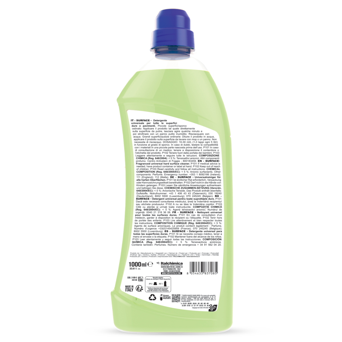 Surface Green Power – Detergente Pavimenti Ecolabel Universale