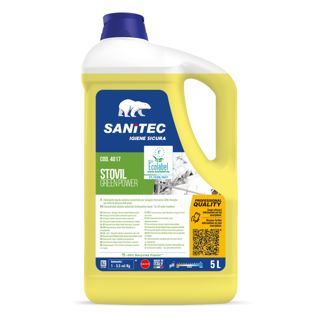 Detergente lavastoviglie Stovil Green Power ecologico professionale 5lt