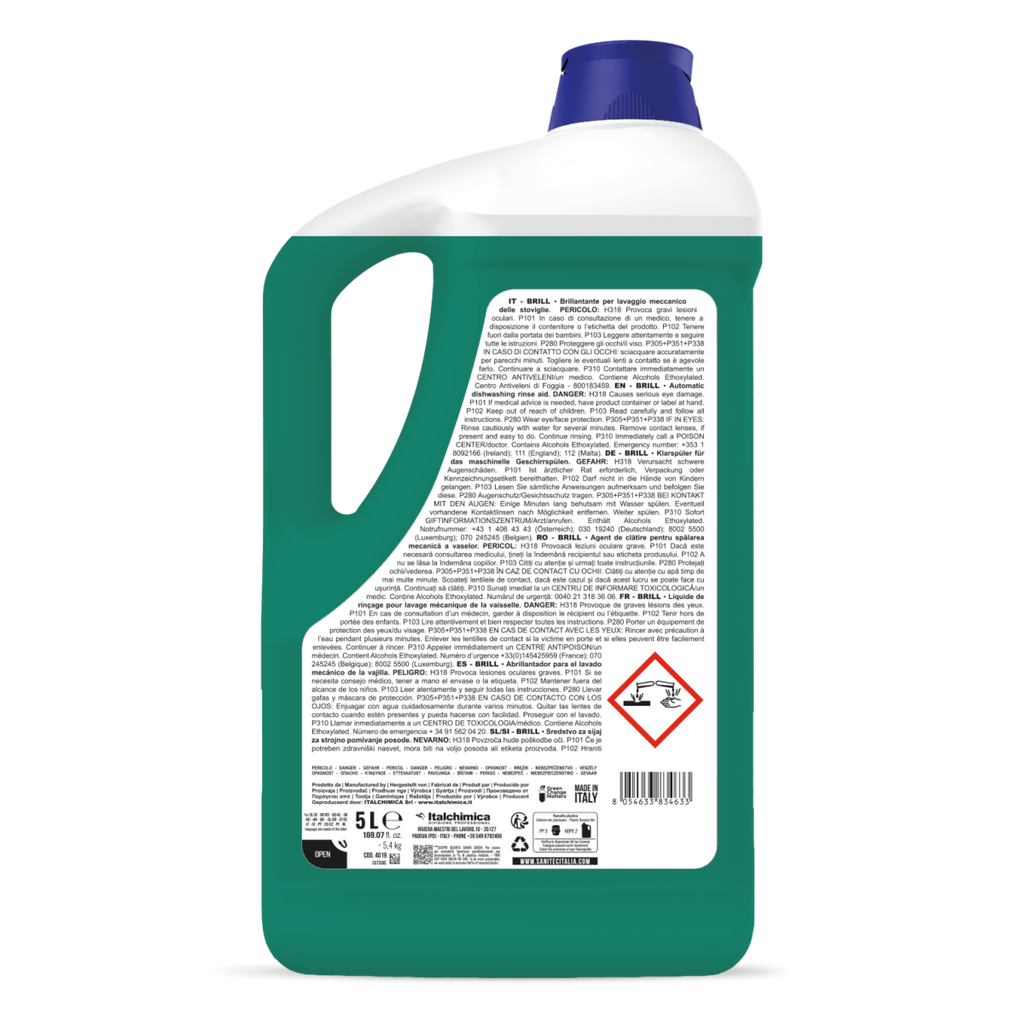 BRILL GREEN POWER - Brillantante Ecologico Ecolabel SANITEC