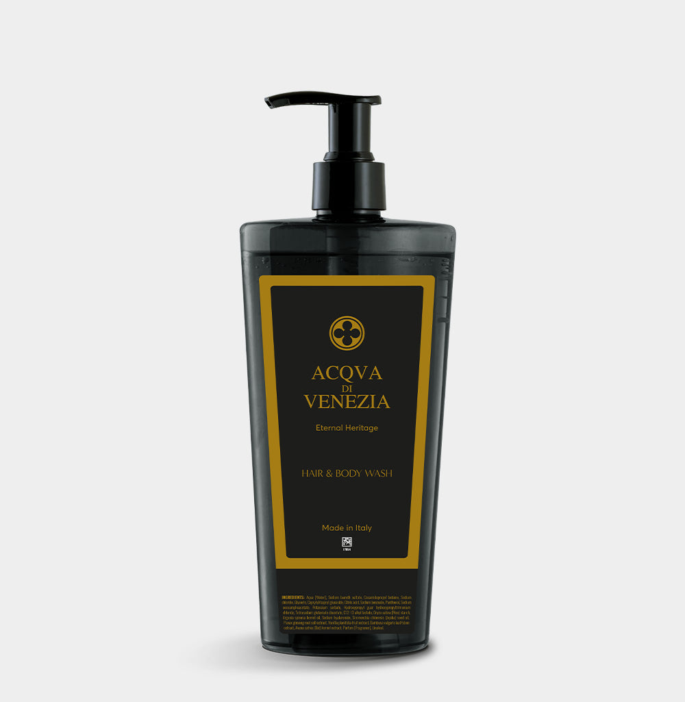 ACQVA di VENEZIA Hair & Body Wash Beauty Escape bagnoschiuma 2in1 hotel certificato Ecolabel