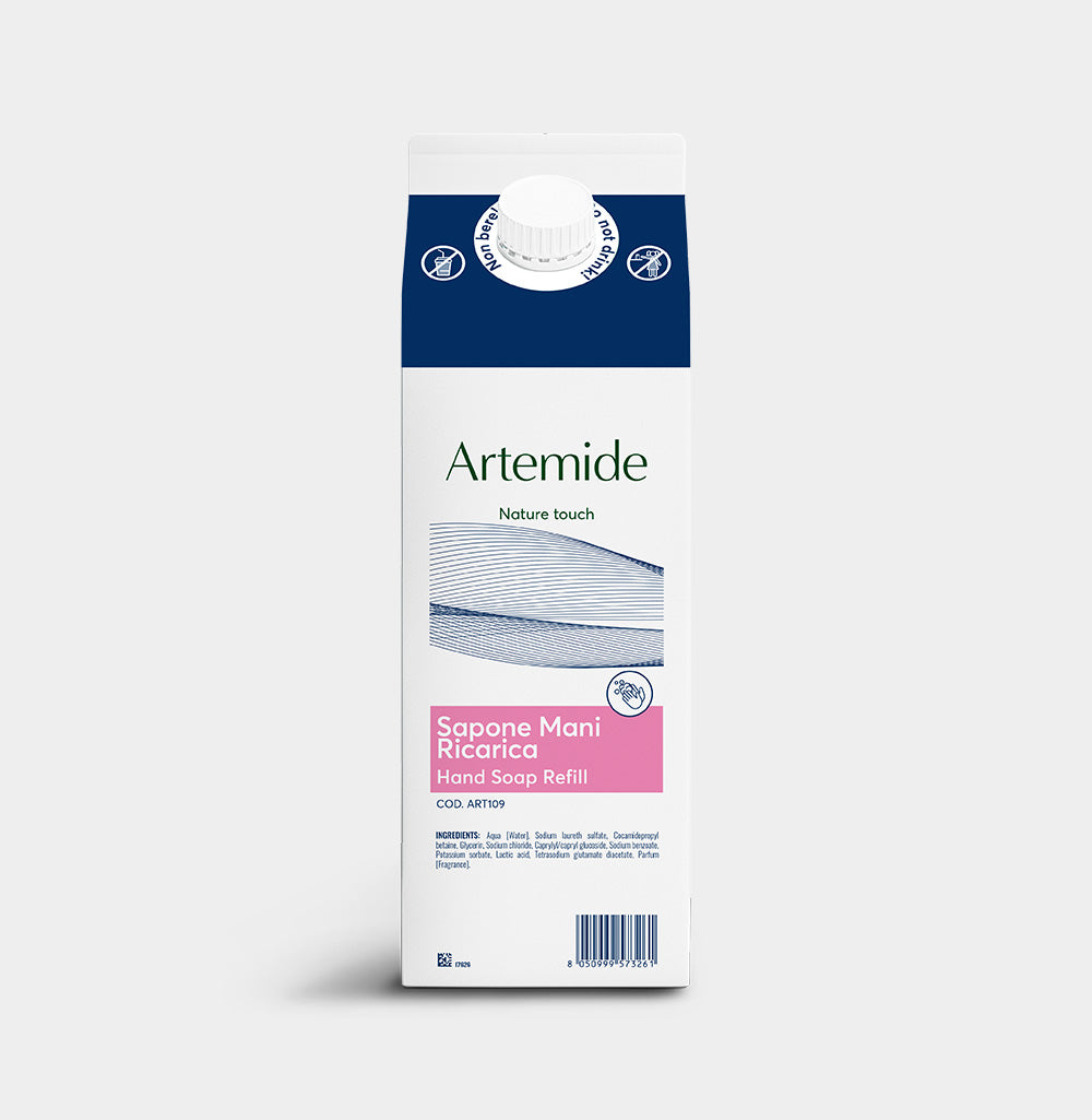 ARTEMIDE Hand Soap Beauty Escape sapone liquido mani certificato Ecolabel ricarica 1LT