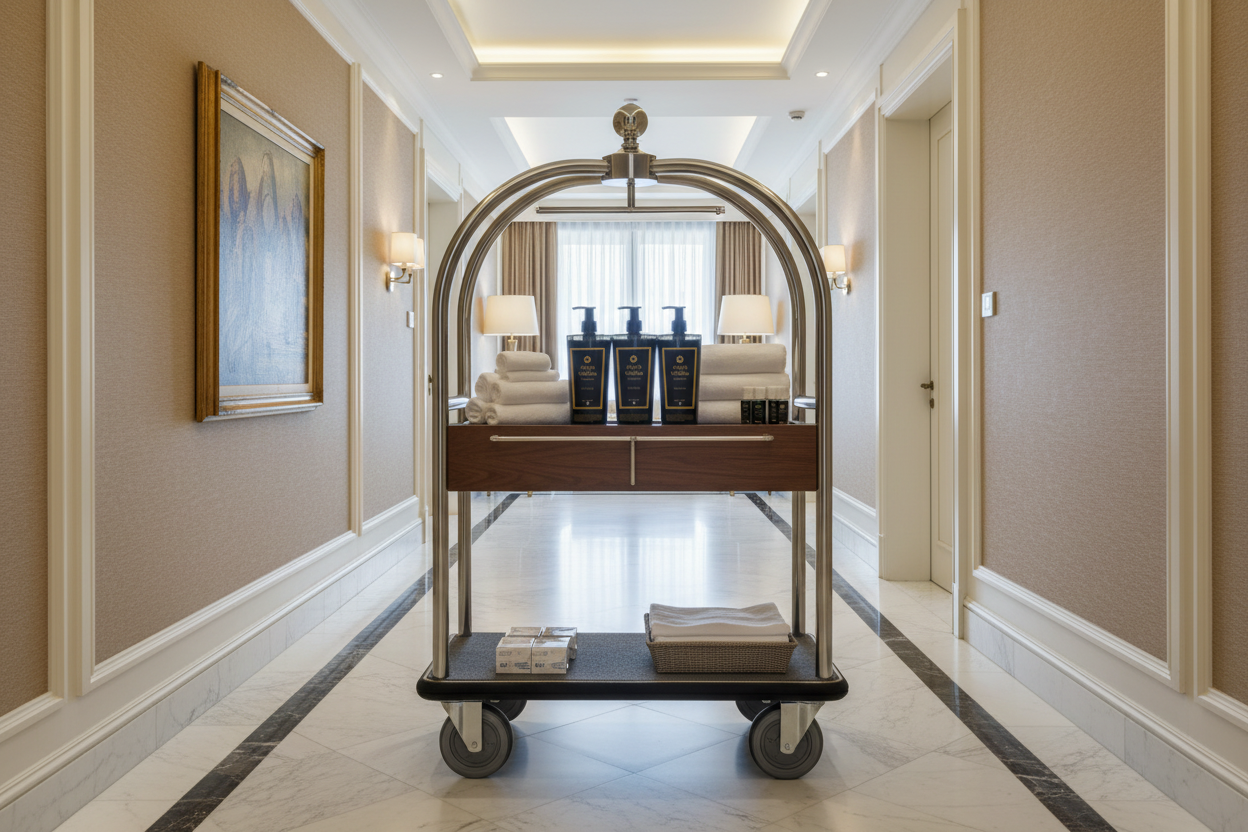 ACQVA di VENEZIA – Dispenser su Carrello Hotel