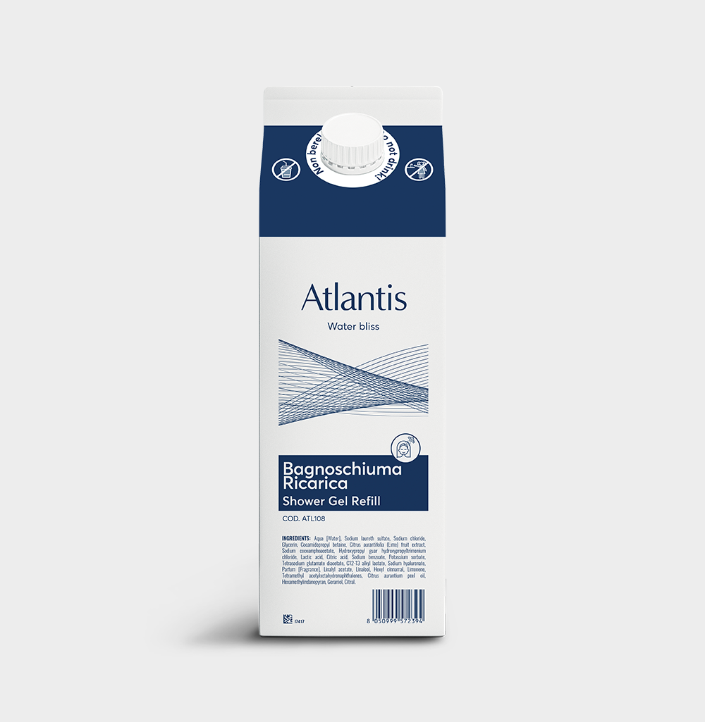 Doccia schiuma Atlantis dermatologicamente testato per hotel